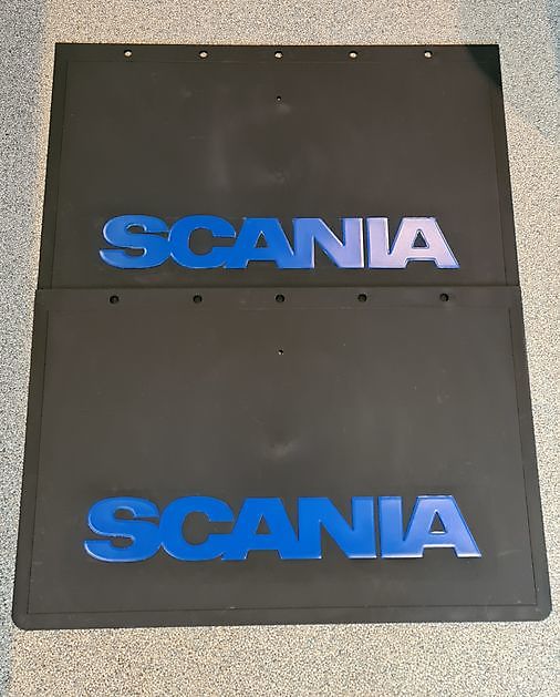 Set spatlappen Scania zwart met gespoten letters - Truckinterieur De Regt