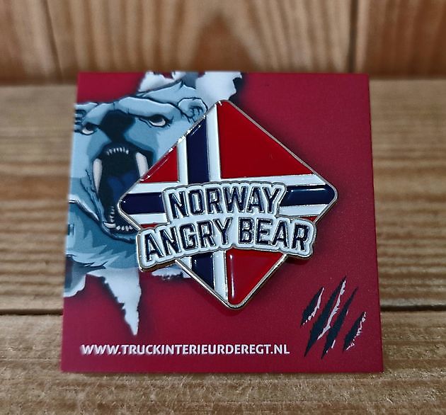Pin Norway Angry Bear - Truckinterieur De Regt