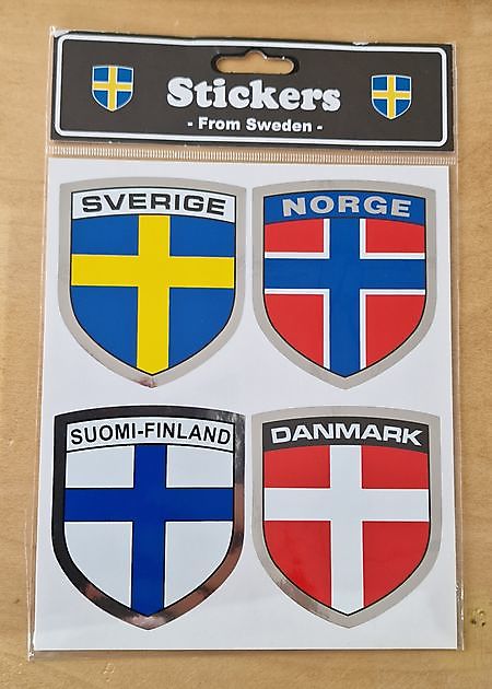 Sticker Scandinavian Flags - Truckinterieur De Regt